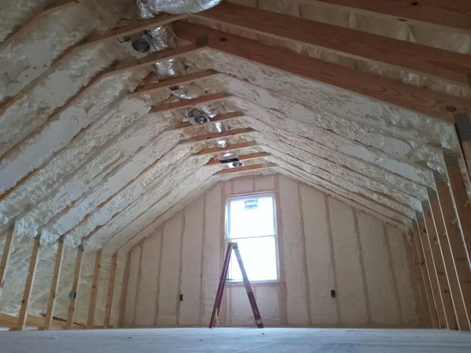 Spray foam roofing application for Crawl Space Insulation project in Silver Lakes